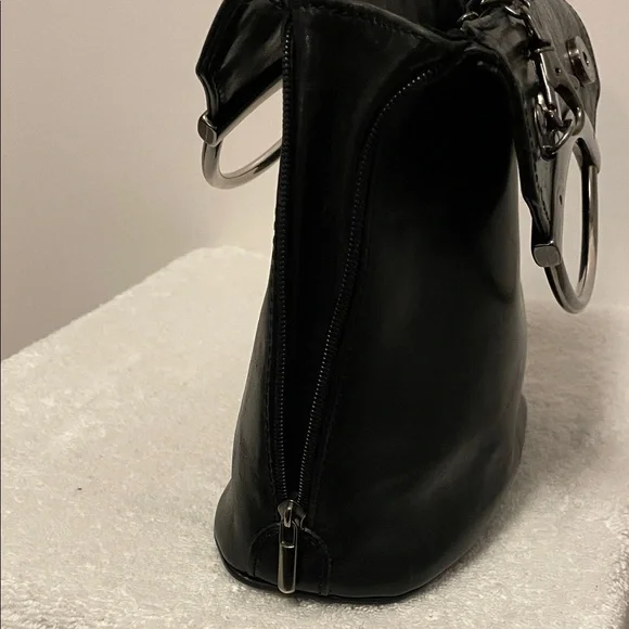 Valentino Guido Black Leather Bag - Picture 5 of 8